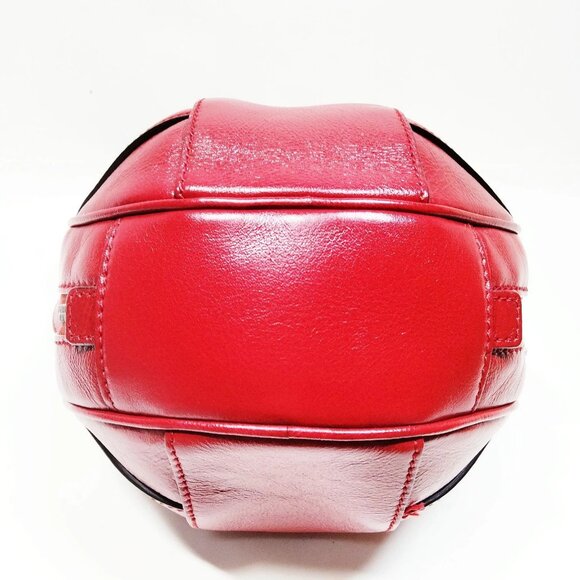 Gucci Red Leather Hand Bag mon910-103125 - Picture 5 of 16